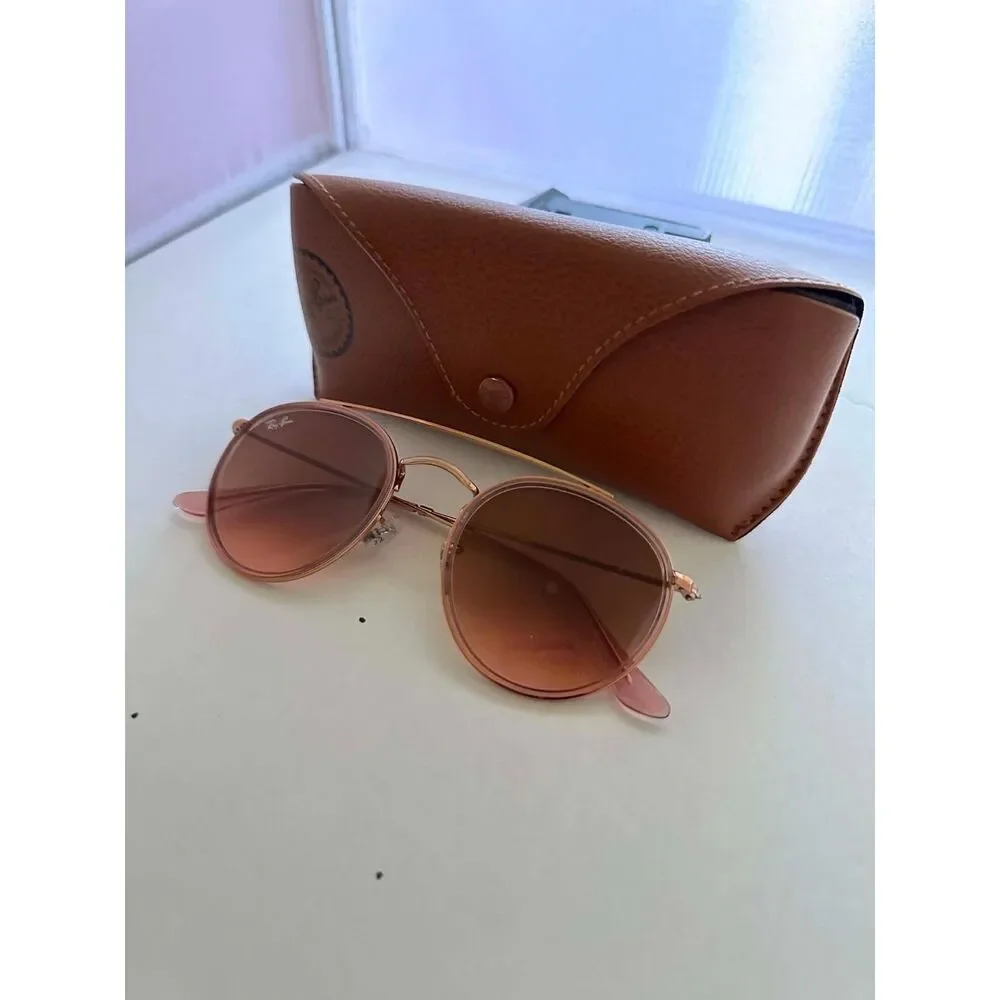 Ray Ban RB3647N Round Double Bridge Sunglasses
